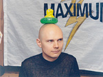 Billy Corgan. With a rubber duck on his head.